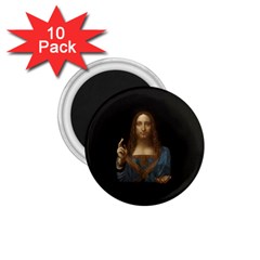 Salvator Mundi Leonardo Davindi 1500 Jesus Christ Savior Of The World Original Paint Most Expensive In The World 1 75  Magnets (10 Pack)  by snek