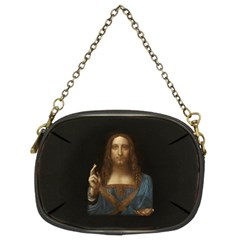 Salvator Mundi Leonardo DaVindi 1500 Jesus Christ Savior of the World Original Paint Most expensive in the world Chain Purse (Two Sides)