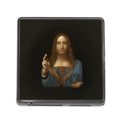 Salvator Mundi Leonardo Davindi 1500 Jesus Christ Savior Of The World Original Paint Most Expensive In The World Memory Card Reader (square 5 Slot) by snek