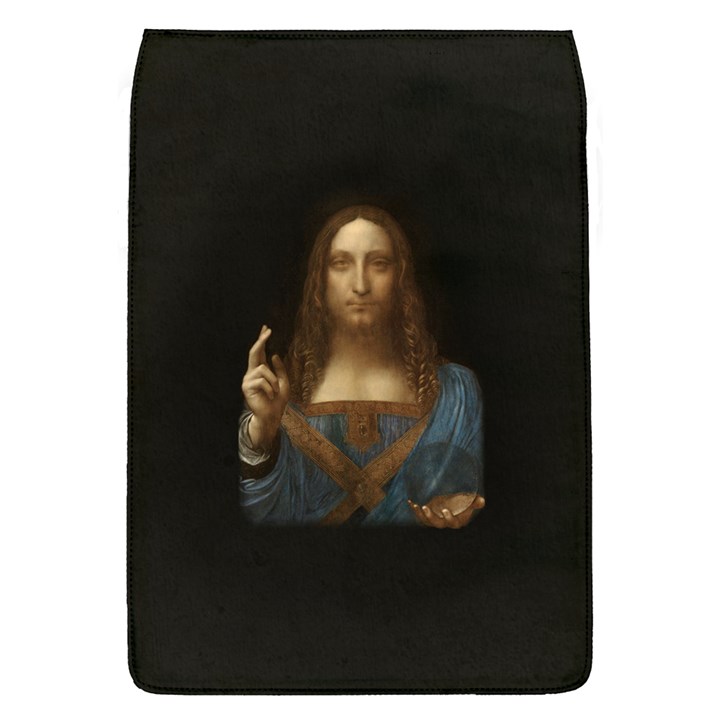 Salvator Mundi Leonardo DaVindi 1500 Jesus Christ Savior of the World Original Paint Most expensive in the world Removable Flap Cover (L)