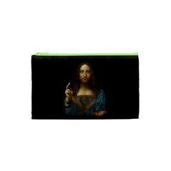 Salvator Mundi Leonardo DaVindi 1500 Jesus Christ Savior of the World Original Paint Most expensive in the world Cosmetic Bag (XS)