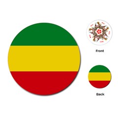 Flag Of Ethiopia Playing Cards Single Design (round) by abbeyz71