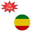 Current Flag of Ethiopia 1  Mini Buttons (100 pack)  Front