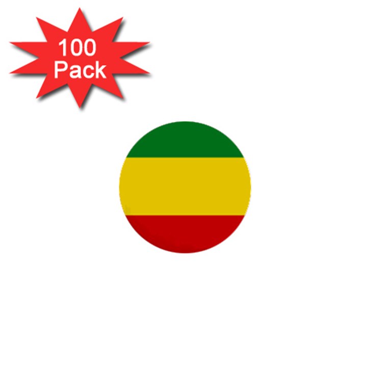 Current Flag of Ethiopia 1  Mini Buttons (100 pack) 