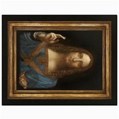 Salvator Mundi Leonardo Davindi 1500 Jesus Christ Savior Of The World Original Paint Most Expensive In The World Canvas 11  X 14  by snek