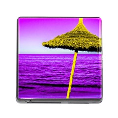 Pop Art Beach Umbrella Memory Card Reader (square 5 Slot) by essentialimage