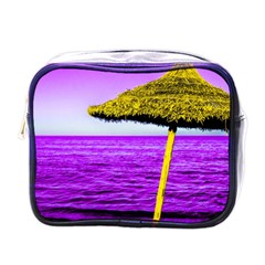 Pop Art Beach Umbrella Mini Toiletries Bag (one Side) by essentialimage