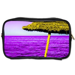 Pop Art Beach Umbrella Toiletries Bag (two Sides) by essentialimage