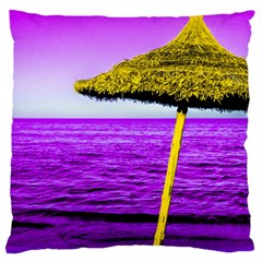 Pop Art Beach Umbrella Large Cushion Case (two Sides) by essentialimage