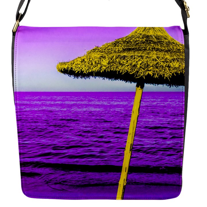Pop Art Beach Umbrella Flap Closure Messenger Bag (S)