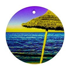 Pop Art Beach Umbrella  Ornament (round) by essentialimage