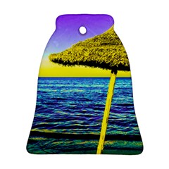 Pop Art Beach Umbrella  Bell Ornament (two Sides) by essentialimage