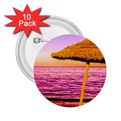 Pop Art Beach Umbrella  2 25  Buttons (10 Pack)  by essentialimage