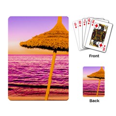 Pop Art Beach Umbrella  Playing Cards Single Design (rectangle) by essentialimage