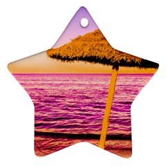 Pop Art Beach Umbrella  Star Ornament (two Sides) by essentialimage