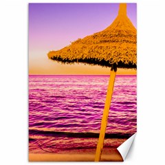 Pop Art Beach Umbrella  Canvas 12  X 18  by essentialimage