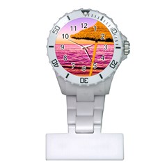 Pop Art Beach Umbrella  Plastic Nurses Watch by essentialimage