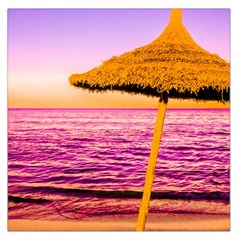 Pop Art Beach Umbrella  Large Satin Scarf (square) by essentialimage