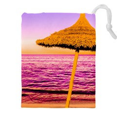 Pop Art Beach Umbrella  Drawstring Pouch (5xl) by essentialimage