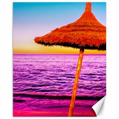 Pop Art Beach Umbrella  Canvas 11  X 14  by essentialimage