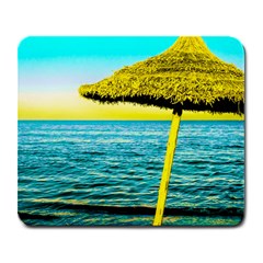 Pop Art Beach Umbrella  Large Mousepads