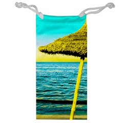 Pop Art Beach Umbrella  Jewelry Bag by essentialimage