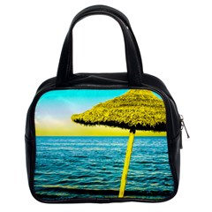 Pop Art Beach Umbrella  Classic Handbag (Two Sides)