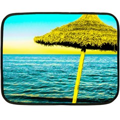 Pop Art Beach Umbrella  Fleece Blanket (Mini)