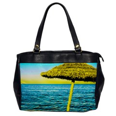 Pop Art Beach Umbrella  Oversize Office Handbag