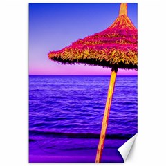 Pop Art Beach Umbrella  Canvas 12  X 18  by essentialimage