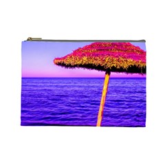 Pop Art Beach Umbrella  Cosmetic Bag (large) by essentialimage