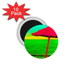 Pop Art Beach Umbrella 1 75  Magnets (10 Pack)  by essentialimage