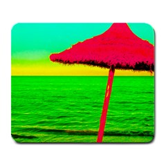 Pop Art Beach Umbrella Large Mousepads by essentialimage