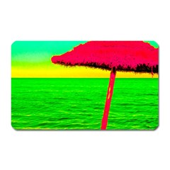 Pop Art Beach Umbrella Magnet (rectangular) by essentialimage