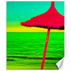 Pop Art Beach Umbrella Canvas 20  X 24  by essentialimage