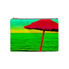 Pop Art Beach Umbrella Cosmetic Bag (medium) by essentialimage