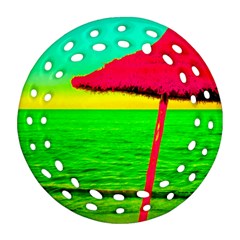 Pop Art Beach Umbrella Ornament (round Filigree) by essentialimage