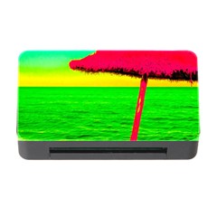 Pop Art Beach Umbrella Memory Card Reader With Cf by essentialimage