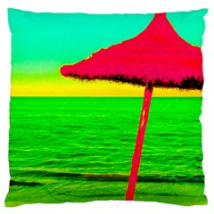 Pop Art Beach Umbrella Large Cushion Case (two Sides) by essentialimage