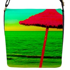 Pop Art Beach Umbrella Flap Closure Messenger Bag (s) by essentialimage