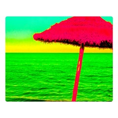 Pop Art Beach Umbrella Double Sided Flano Blanket (large)  by essentialimage