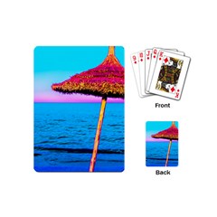 Pop Art Beach Umbrella  Playing Cards Single Design (mini) by essentialimage
