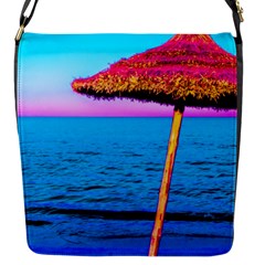 Pop Art Beach Umbrella  Flap Closure Messenger Bag (s) by essentialimage
