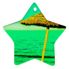 Pop Art Beach Umbrella  Star Ornament (two Sides) by essentialimage