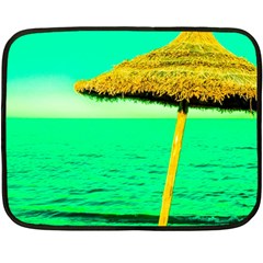 Pop Art Beach Umbrella  Fleece Blanket (mini) by essentialimage