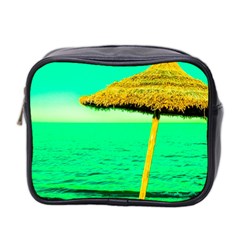 Pop Art Beach Umbrella  Mini Toiletries Bag (Two Sides)
