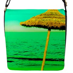 Pop Art Beach Umbrella  Flap Closure Messenger Bag (s) by essentialimage