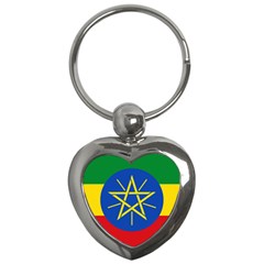 Current Flag Of Ethiopia Key Chain (heart) by abbeyz71