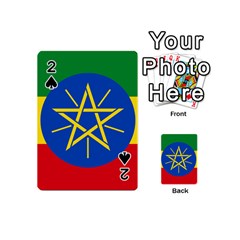 Current Flag Of Ethiopia Playing Cards 54 Designs (mini) by abbeyz71