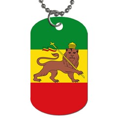 Flag Of Ethiopian Empire  Dog Tag (one Side) by abbeyz71